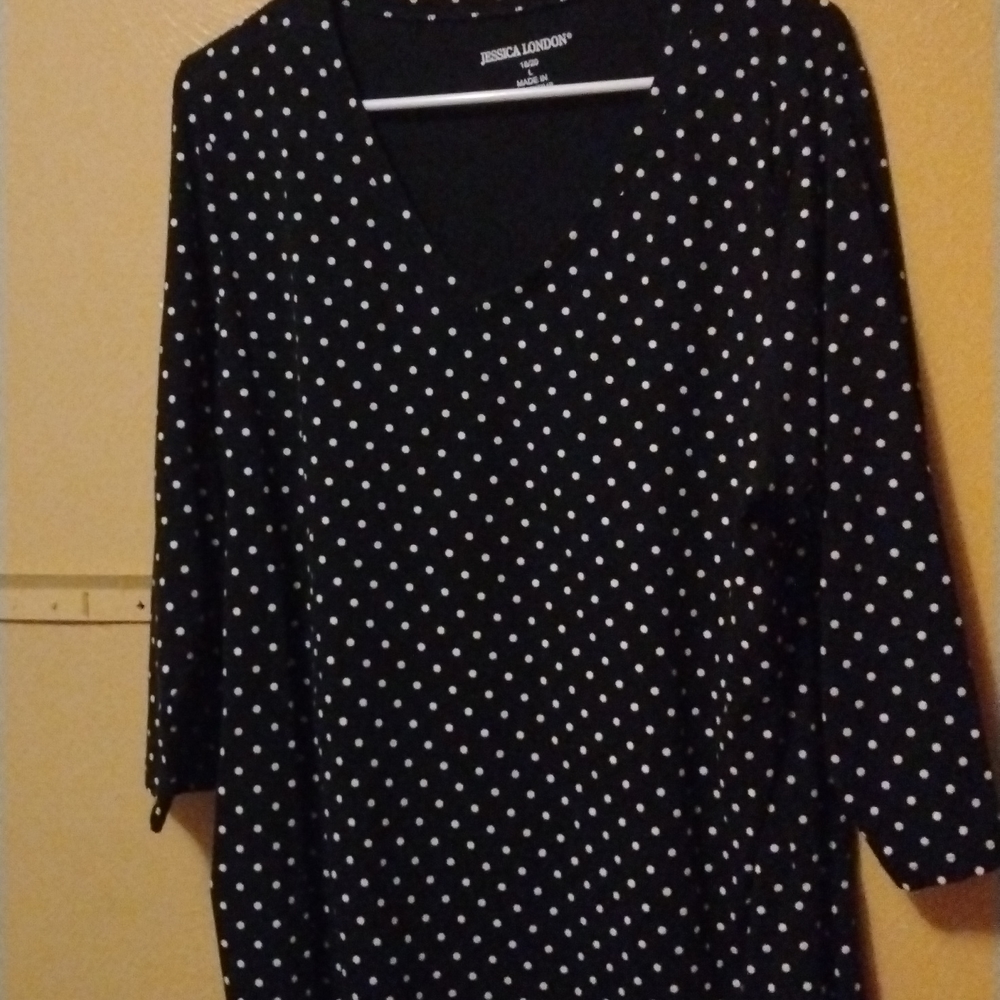 Polka Dot black top